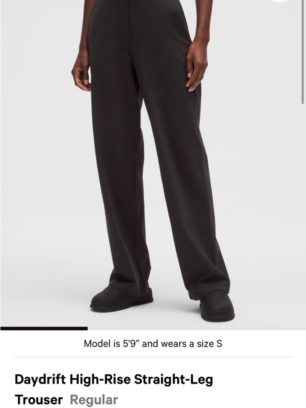 lululemon athletica Daydrift High-Rise Straight-Leg Trouser - Black